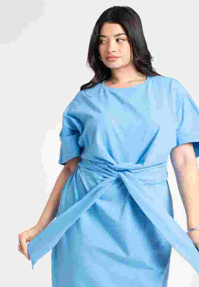 Cross Front Flutter Sleeve Dress image number 3