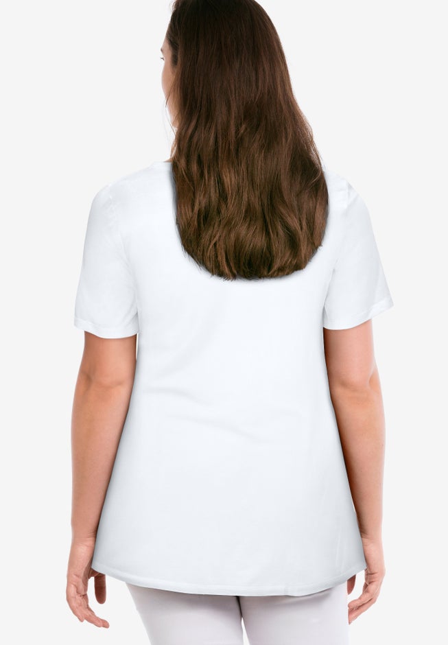 V-neck A-line Tunic image number 1