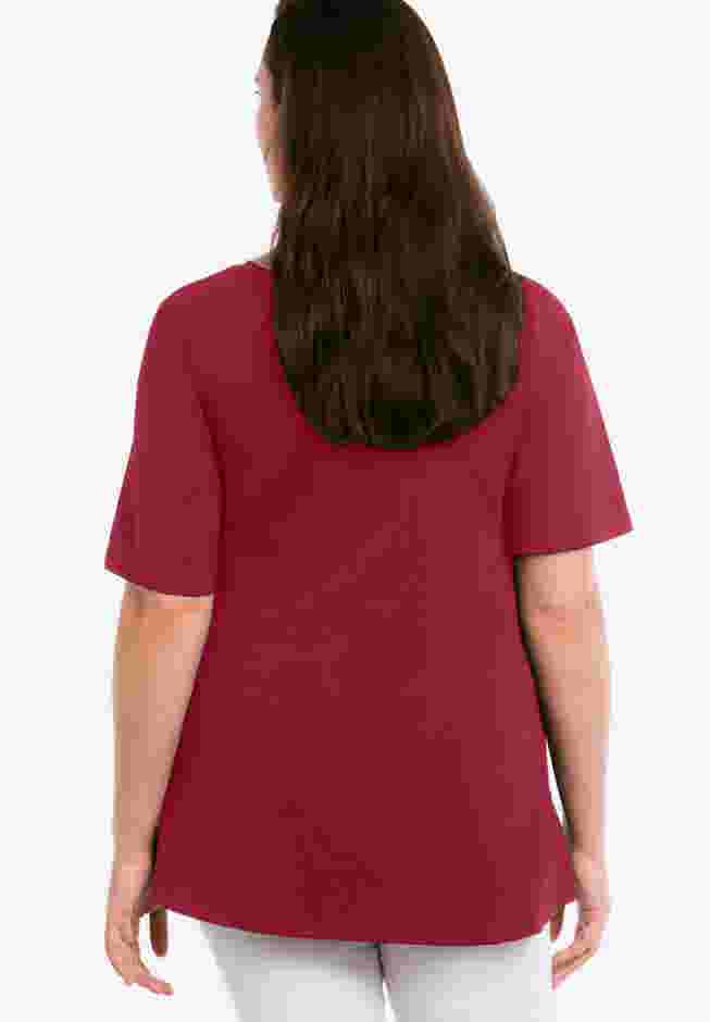 V-neck A-line Tunic image number 1
