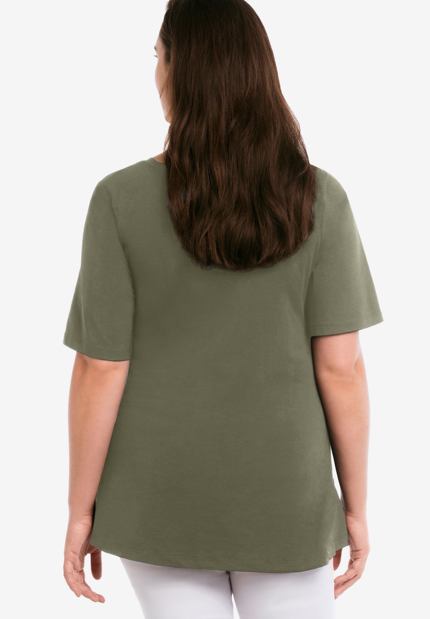 V-neck A-line Tunic image number 1