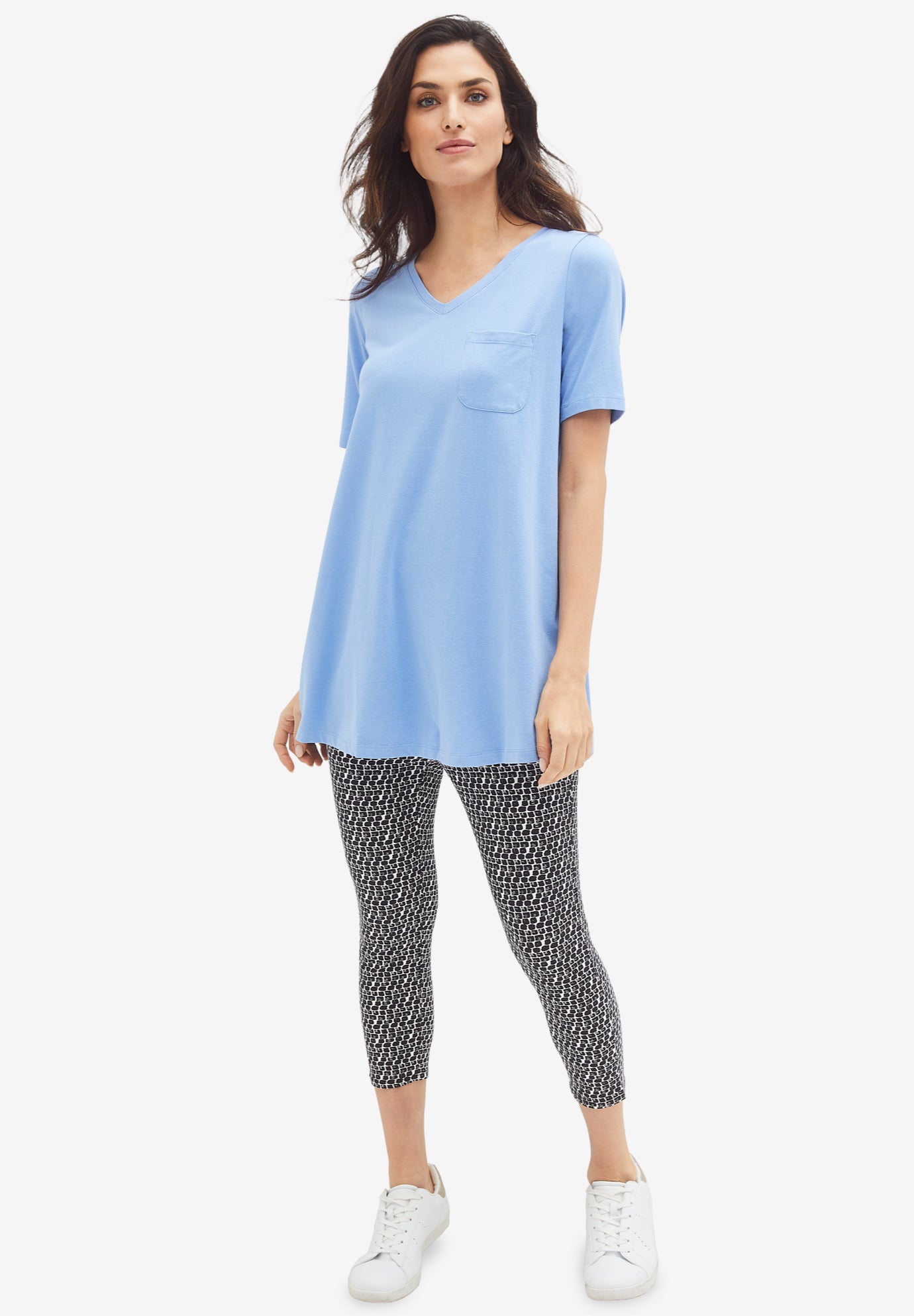 V-neck A-line Tunic image number 0