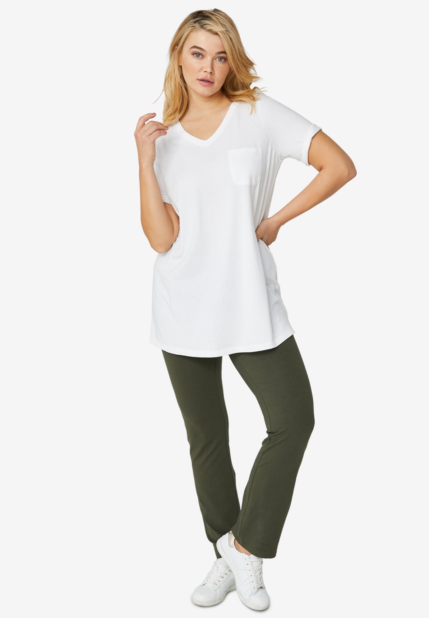 V-neck A-line Tunic image number 0