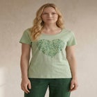 100% Cotton Scoopneck Short Sleeve Graphic Tee image number null