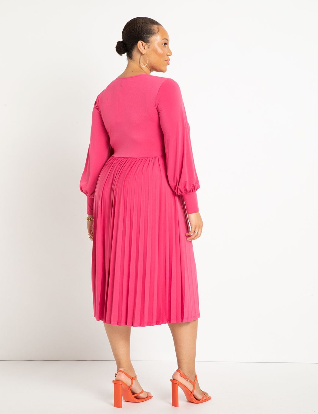 Knot Front Pleated Skirt Dress image number 2