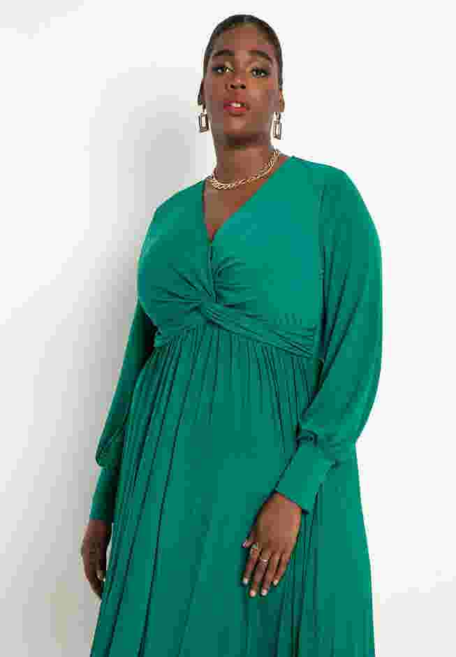 Knot Front Pleated Skirt Dress image number 1