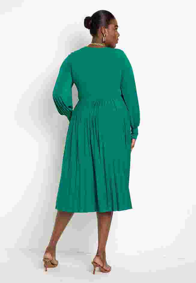 Knot Front Pleated Skirt Dress image number 2