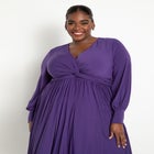 Knot Front Pleated Skirt Dress image number null