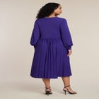 Knot Front Pleated Skirt Dress image number null