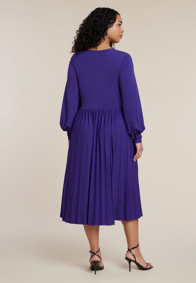 Knot Front Pleated Skirt Dress image number 1