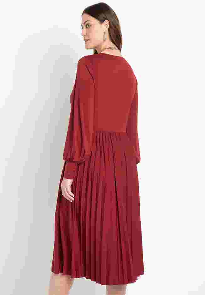 Knot Front Pleated Skirt Dress image number 2