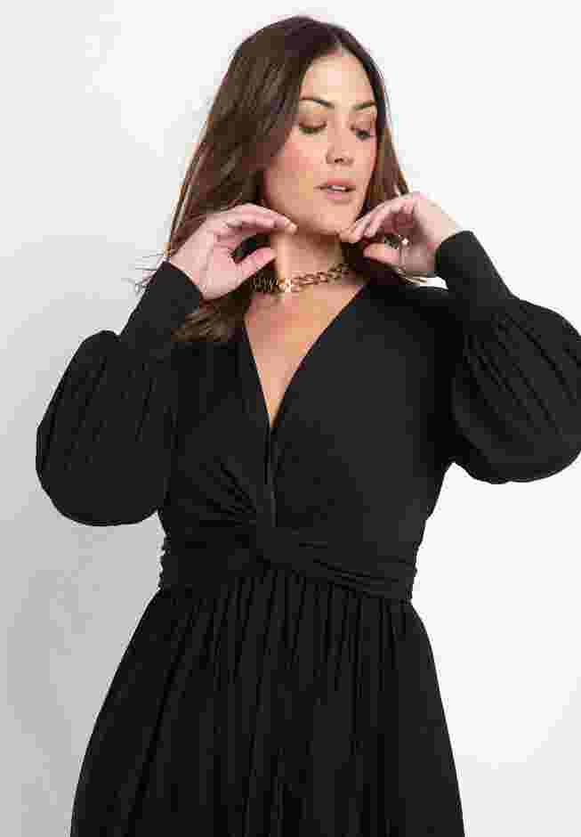 Knot Front Pleated Skirt Dress image number 1