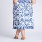 Border Print Midi Skirt image number null