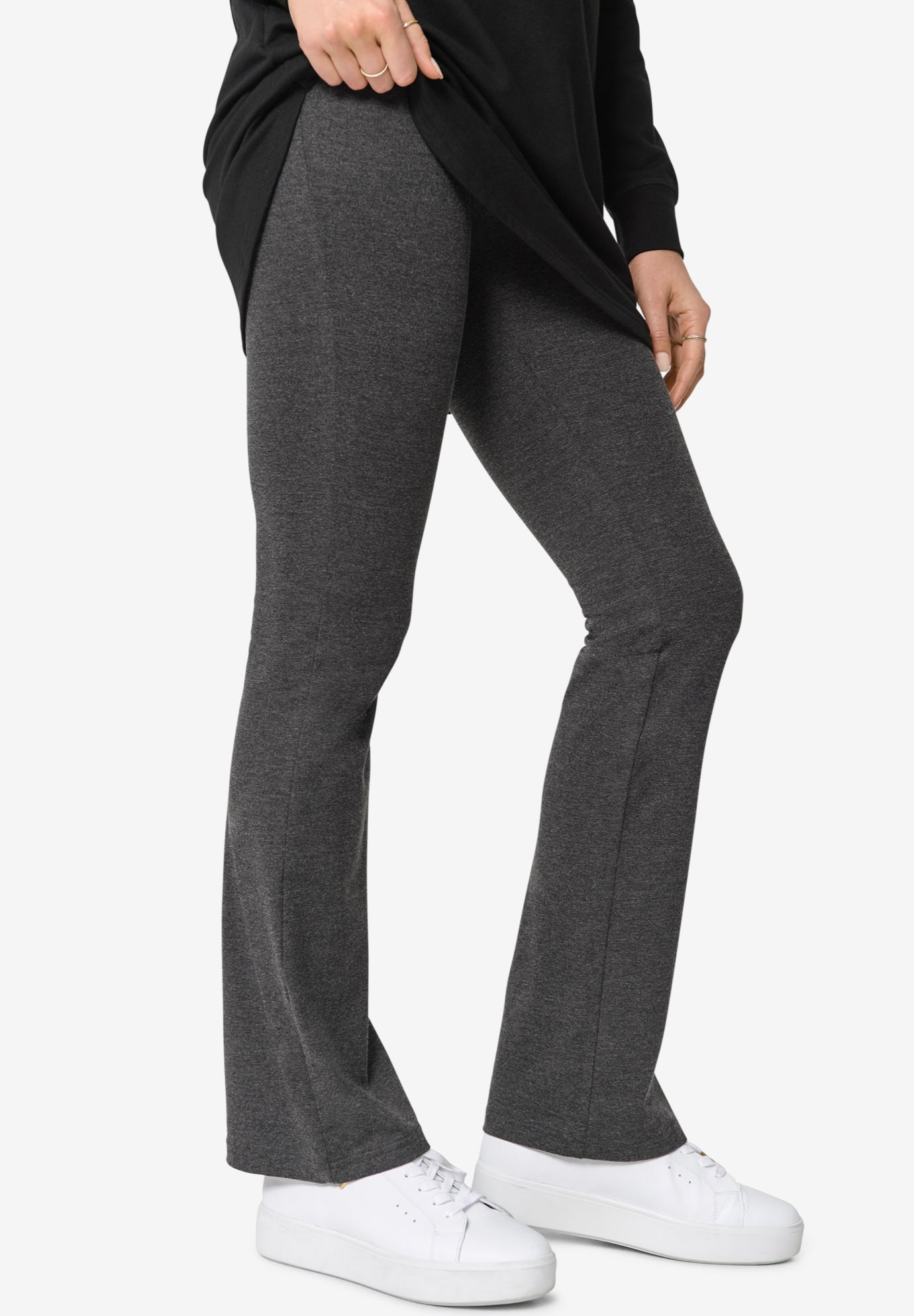 Knit Bootcut Leggings image number 0