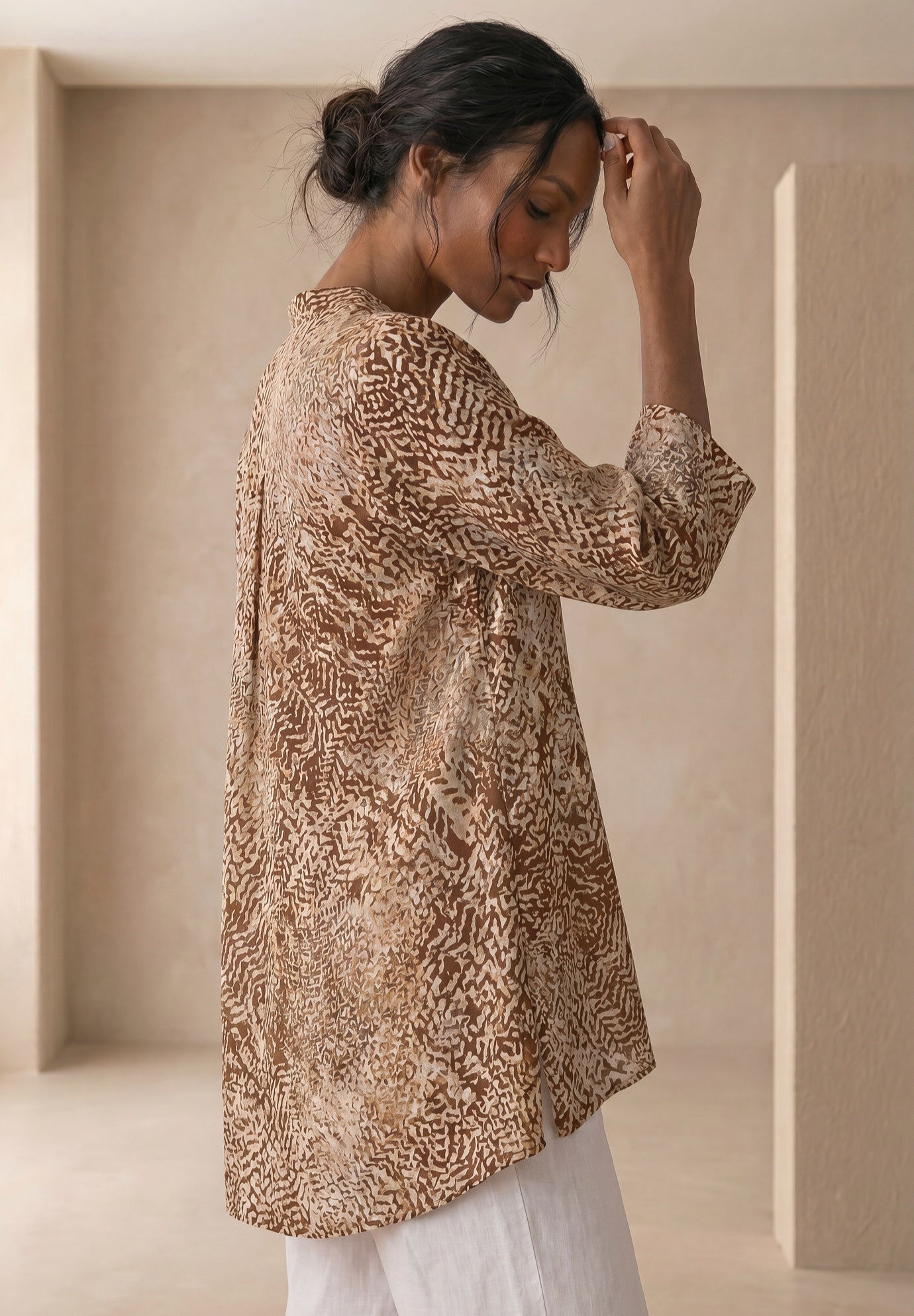 Hi-Low Linen Tunic image number 1