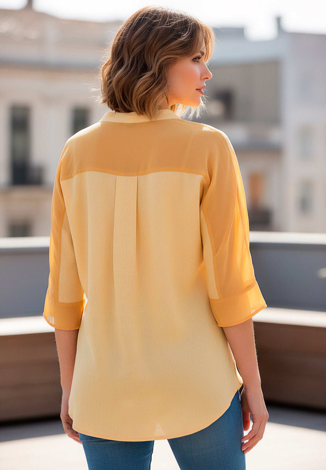 Hi-Low Linen Tunic image number 1