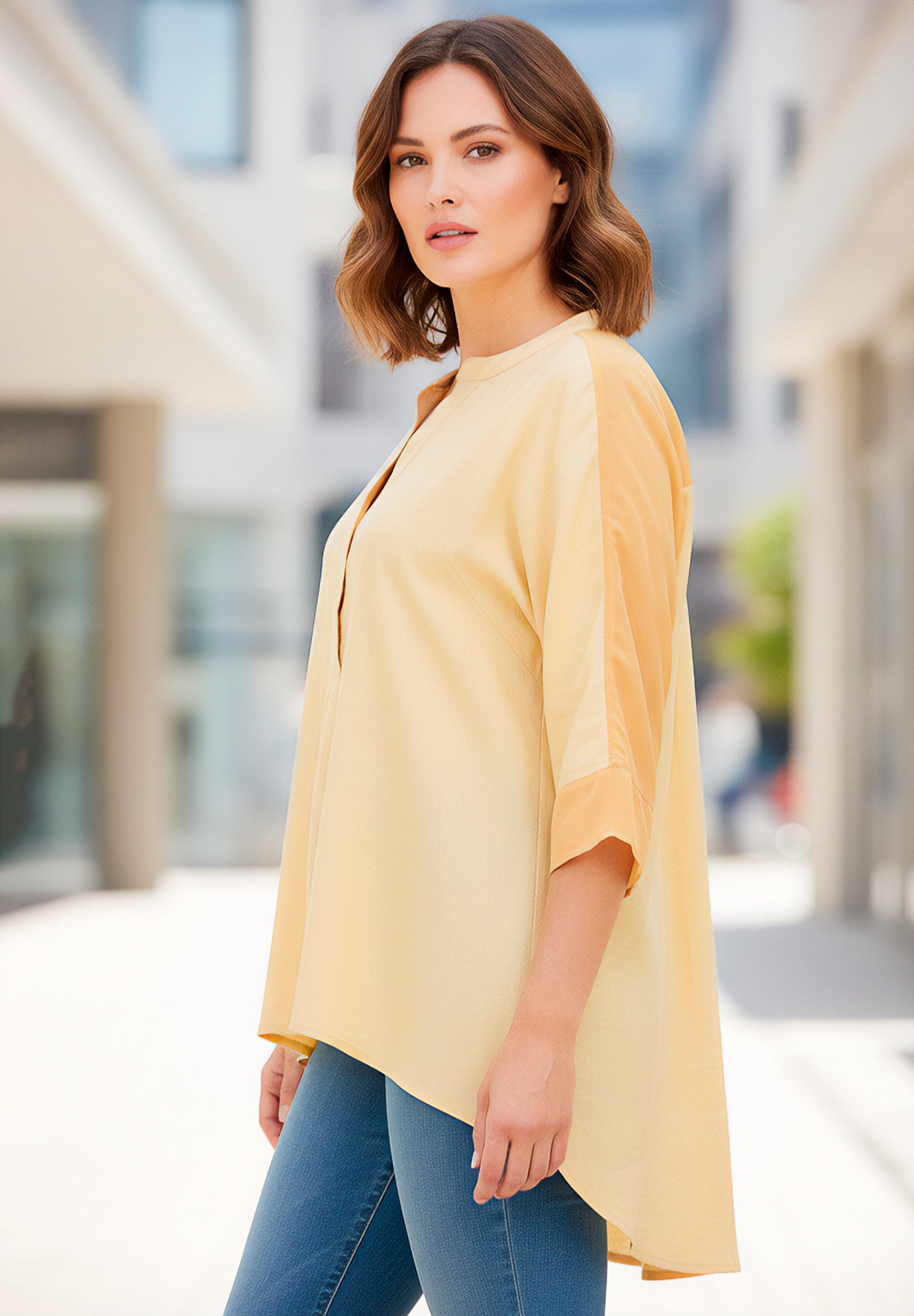 Hi-Low Linen Tunic image number 2