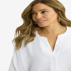 Hi-Low Linen Tunic image number null