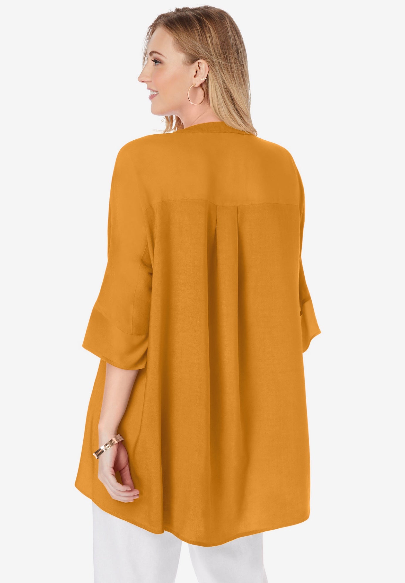 Hi-Low Linen Tunic image number 1