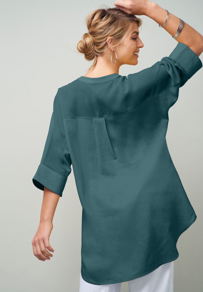 Hi-Low Linen Tunic image number 2