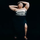 Sequin Bodice Fitted Maxi Dress image number null