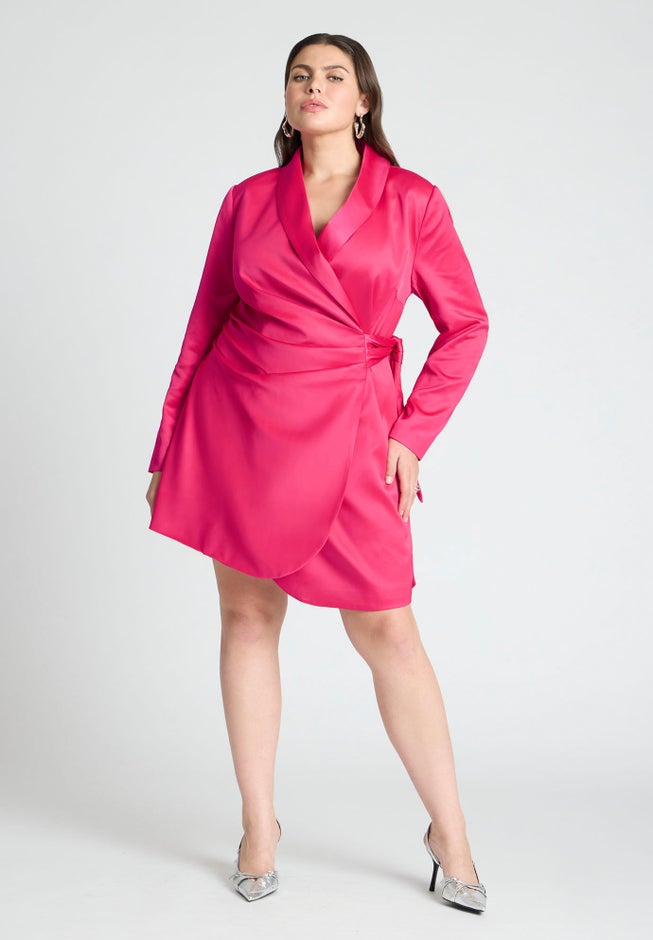 Tie Detail Blazer Mini Dress image number null