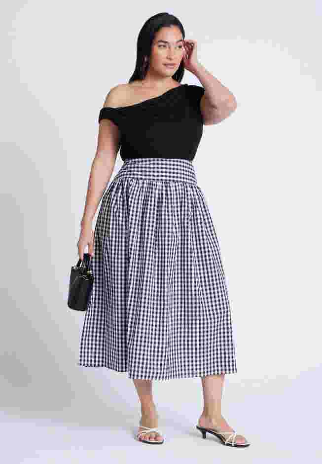 Gingham Full Skirt image number 3