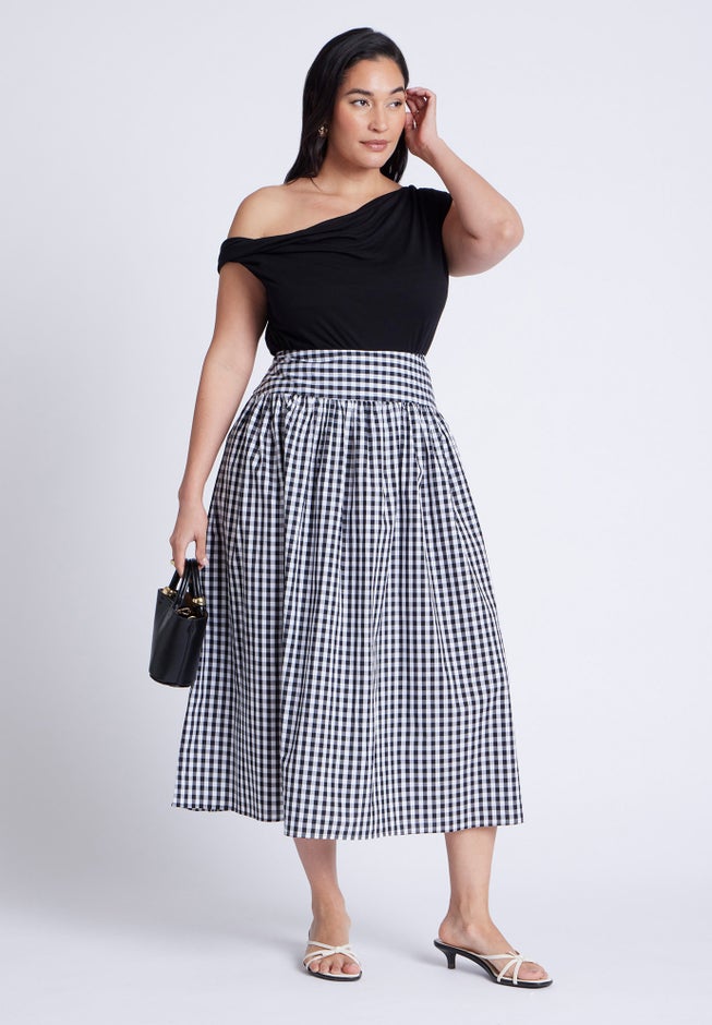 Gingham Full Skirt image number 0