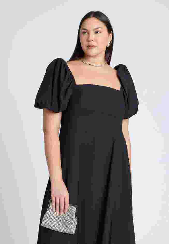 Puff Sleeve Flare Dress image number 2