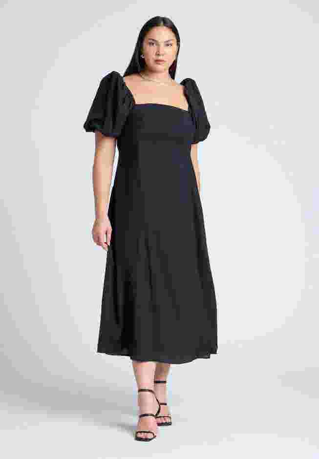 Puff Sleeve Flare Dress image number 0