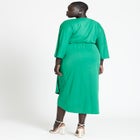 Draped Skirt Knit Dress image number null