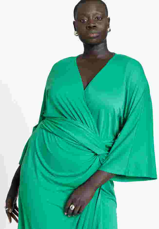 Draped Skirt Knit Dress image number 2