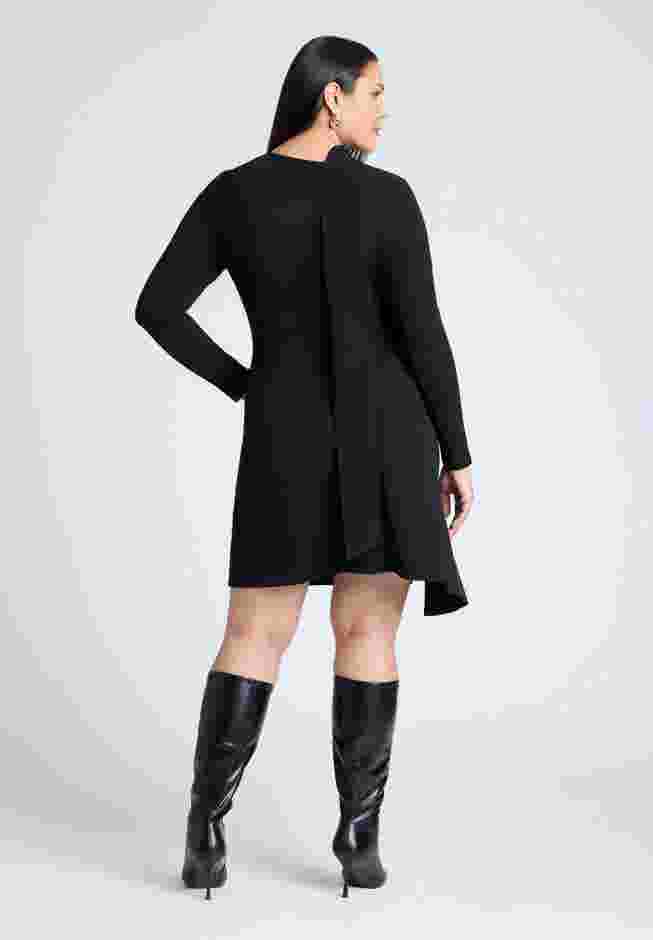Scarf Neck Jersey Mini Dress image number 1