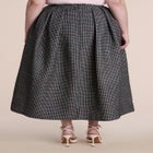 Pleated Tweed Midi Skirt image number 2