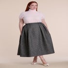 Pleated Tweed Midi Skirt image number 0