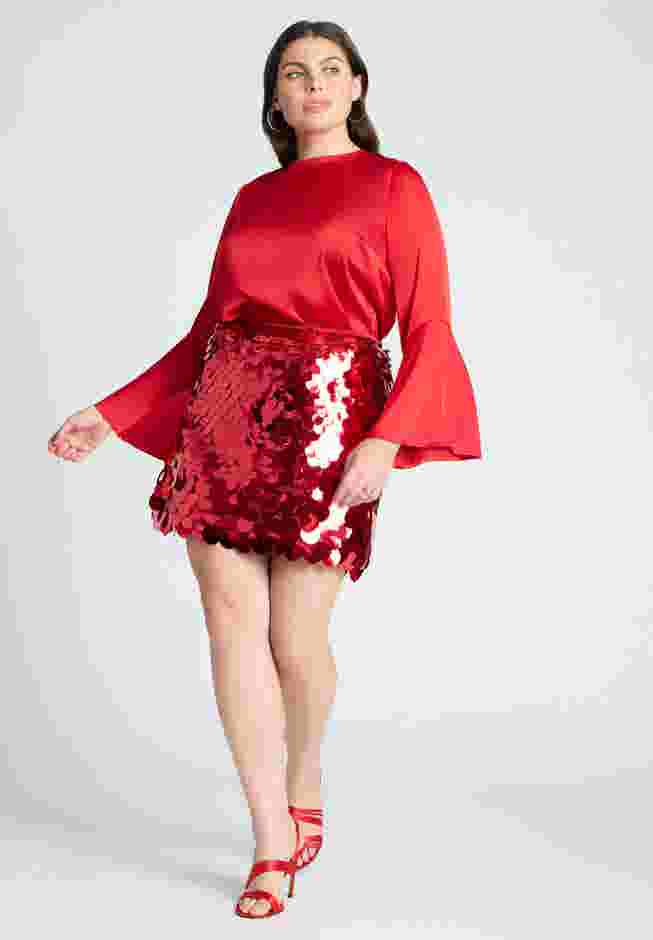 Open Back Flared Sleeve Top image number 2