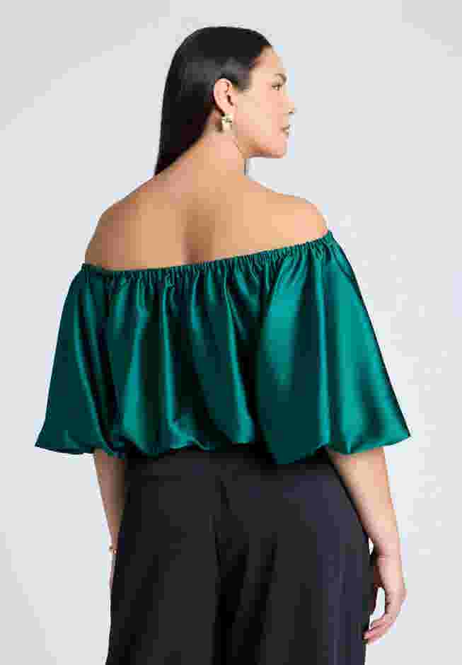 Satin Bubble Top image number 1