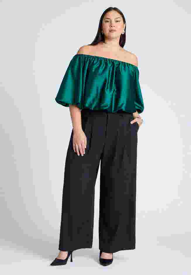 Satin Bubble Top image number 2