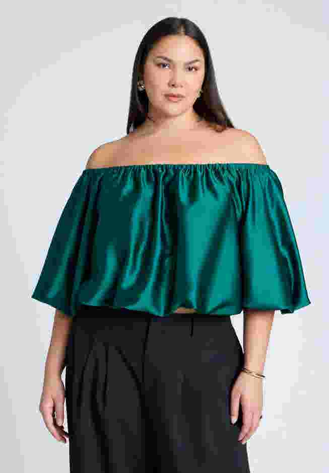 Satin Bubble Top image number 0