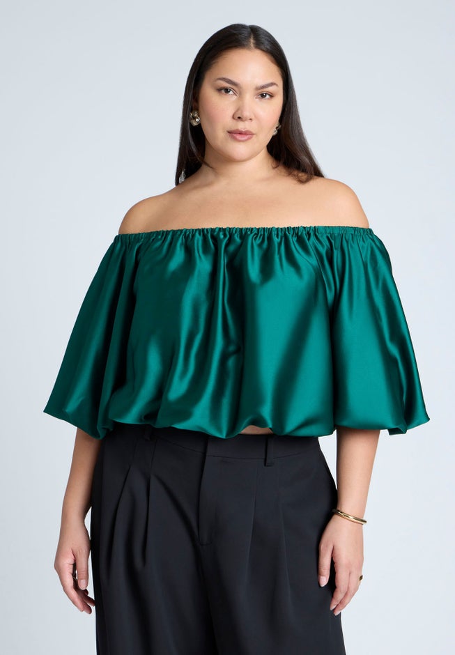 Satin Bubble Top image number 0