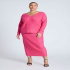 Sequin V-Neck Sweater image number null