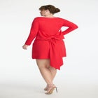 ELOQUII x kate spade new york Dramatic Bow Rhinestone Mini Dress image number null