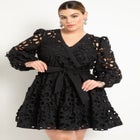 Tiered Eyelet Mini Dress image number null