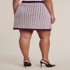 Fuzzy Intarsia Sweater Mini Skirt image number 2