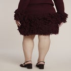 Fringe Sweater Mini Skirt image number 2