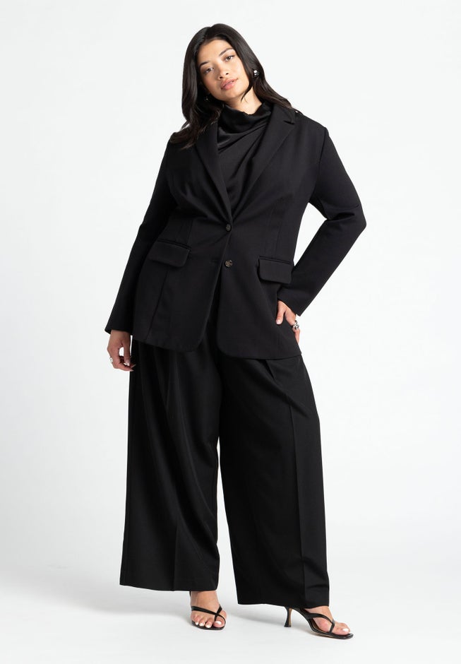 The Ultimate Stretch Long Two Button Blazer image number 3