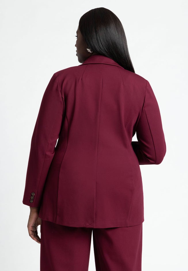 The Ultimate Stretch Long Two Button Blazer image number 1