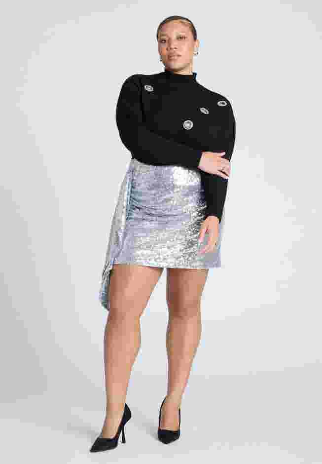 Draped Sequin Mini image number 1