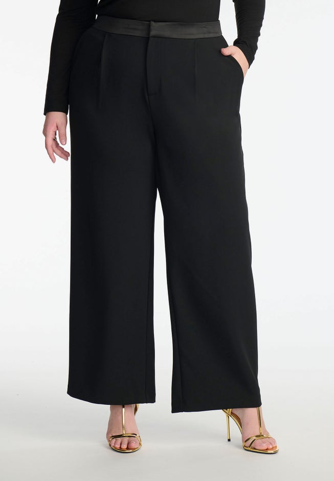 ELOQUII x kate spade new york Tailored Wide Leg Trouser image number 2