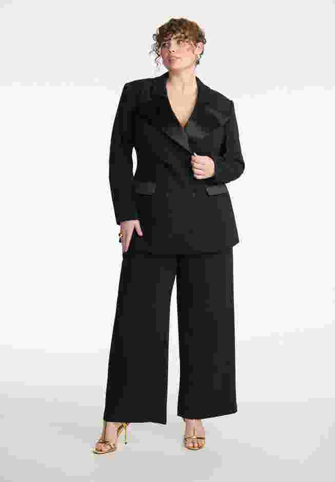 ELOQUII x kate spade new york Tailored Contrast Lapel Blazer image number 3