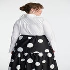 ELOQUII x kate spade new york Dramatic Bow Poplin Blouse image number null